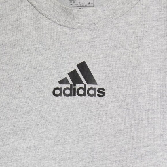 NWT Adidas W FRESH SS TEE Women’s HS0845 Grey Short Sleeve Logo Shirt S, M, - Picture 2 of 7